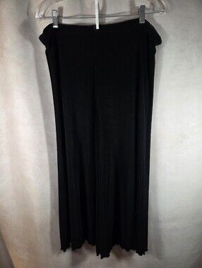 Chico's 2 Wide-Leg Black Palazzo Pants - Flexible Knit